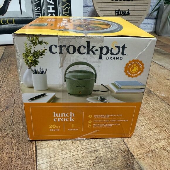 Crock-Pot Lunch Crock Food Warmer 20 oz  Green 
New in box - Picture 6 of 7